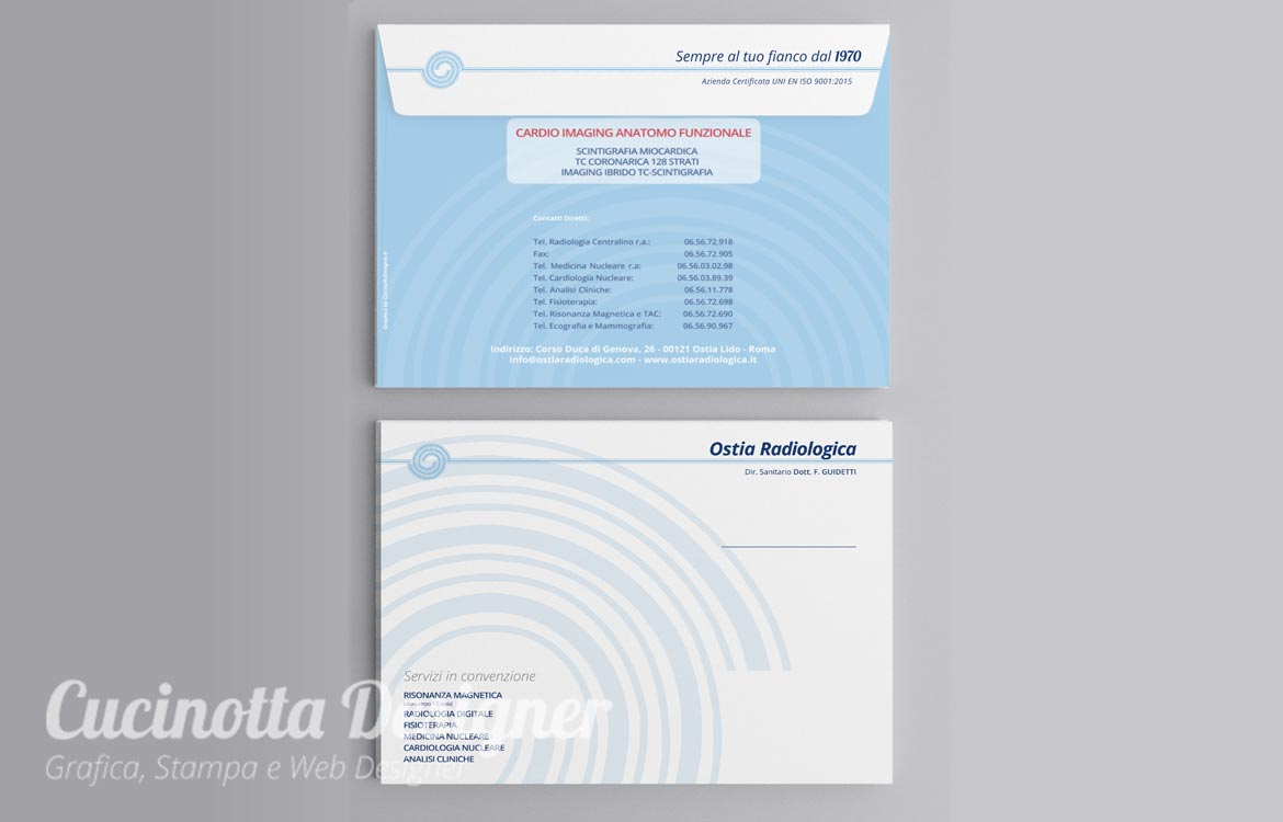 Creazione grafica busta porta referti