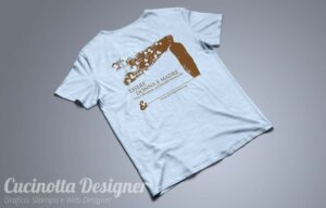 MAGLIETTA STAMPA RETRO BLU