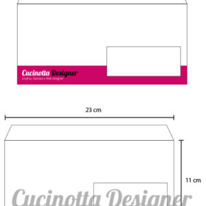 Buste 230x110mm con finestra