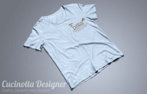 MAGLIETTA STAMPA FRONTE BLU