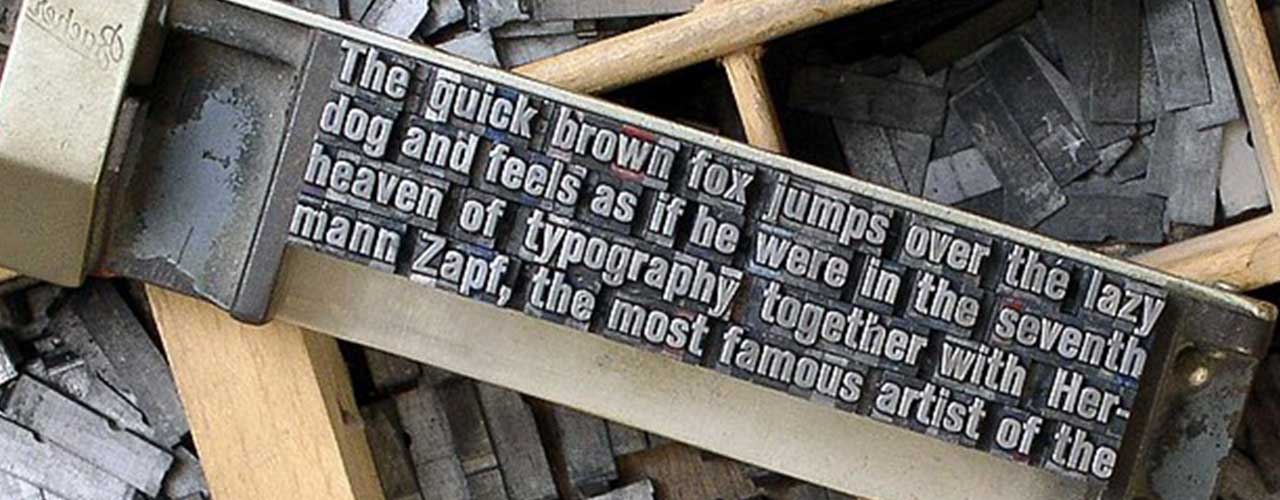 La storia della tipografia