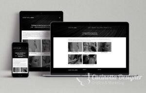 Mock-Up sito internet prodotti per parrucchieri
