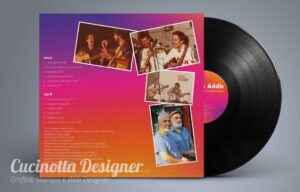 Grafica disco in vinile retro