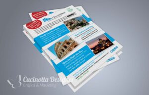 Mock-Up rome limousines volantino a5 fronte