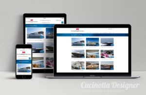 Grafica sito web responsive per elenco yacht