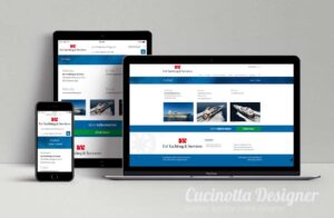 Grafica sito web responsive per broker yacht