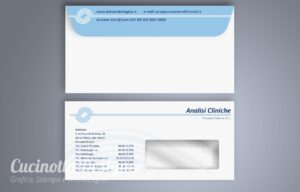 Creazione grafica busta analisi cliniche