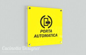 grafica targa porta automatica