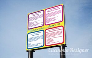grafica cartelloni check-up