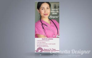 grafica Rollup e cartelli check-up al seno