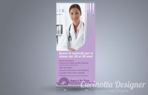 grafica Rollup e cartelli check-up donna