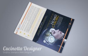 impaginazione grafica depliant A5 2ante fronte