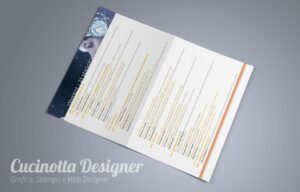 impaginazione grafica depliant A5 2ante