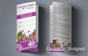 impaginazione grafica depliant Mammografia