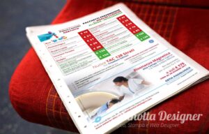 pubblicità per studio di radiologia e analisi cliniche