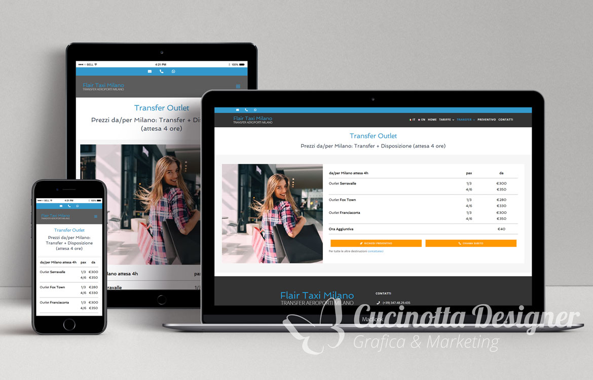 sito web Flair taxi milano tariffe