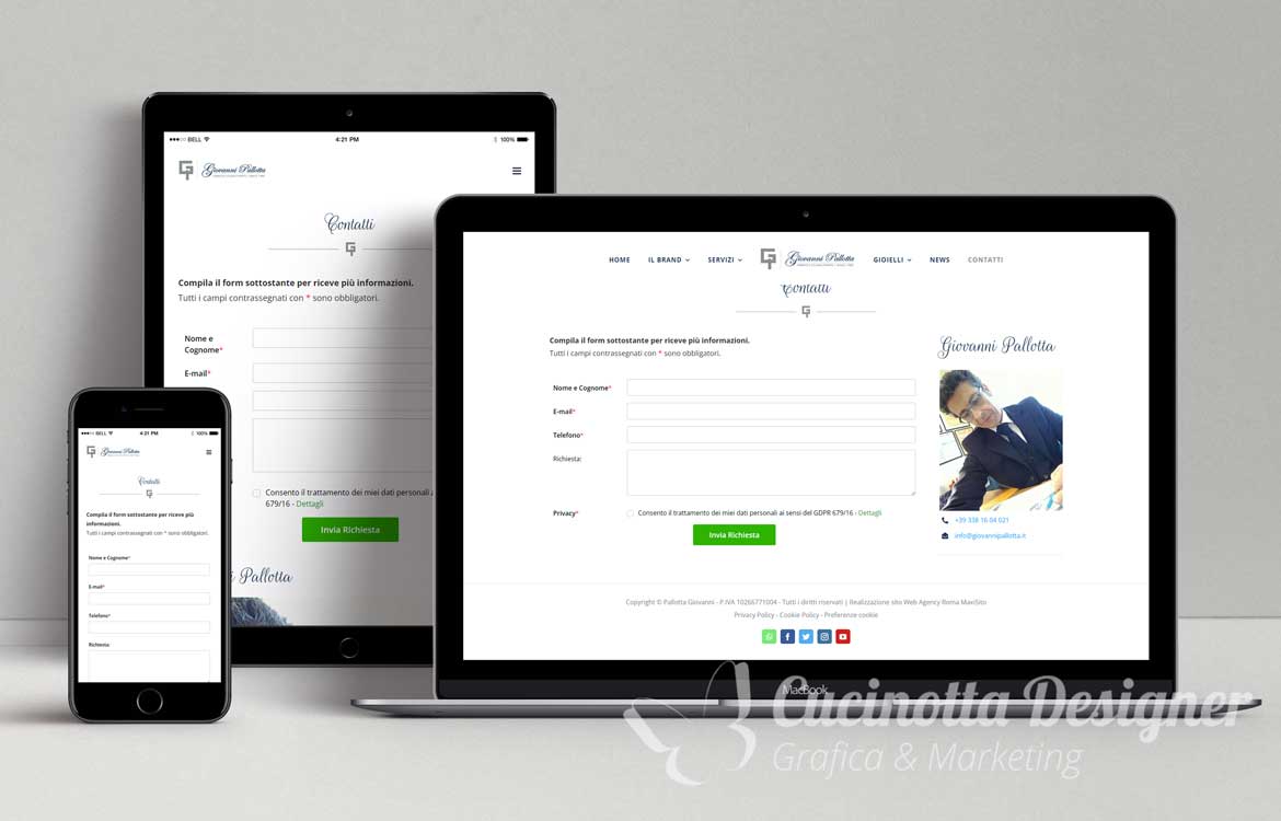 sito web Giovanni Pallotta contatti