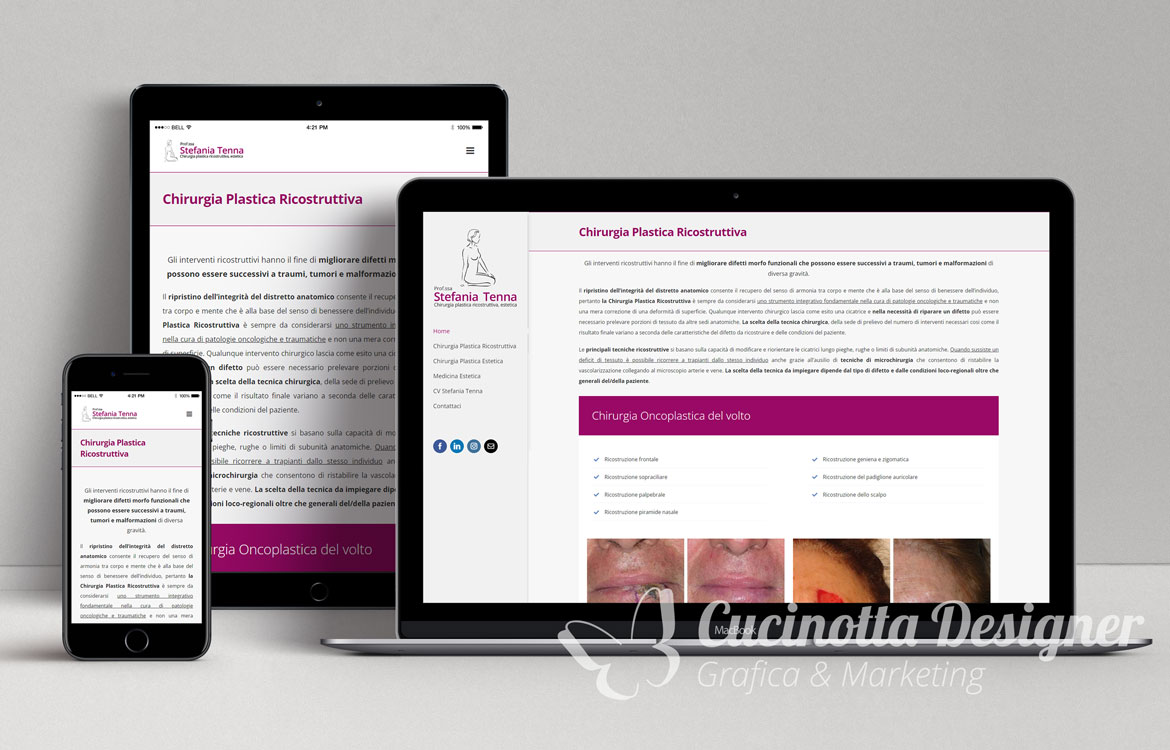 sito web tenna chirurgia ricostruttiva