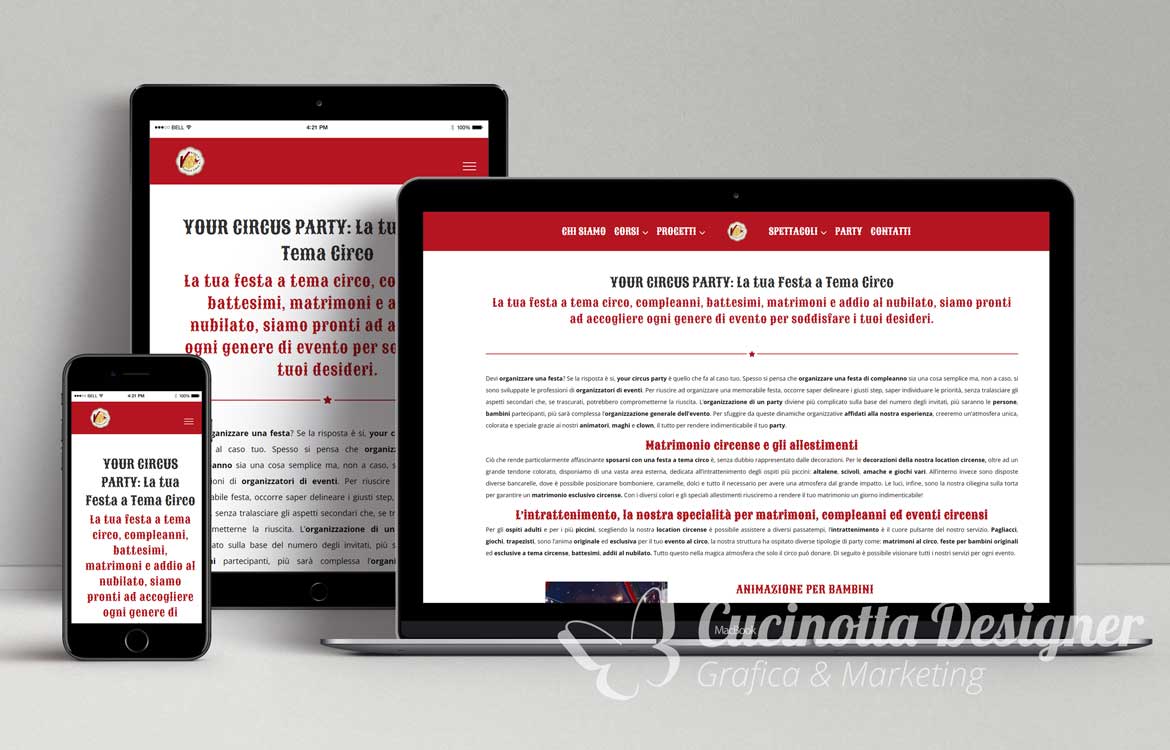 sito web vola voila your circus party