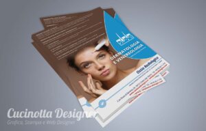 realizzazione grafica volantino dermatologia A5