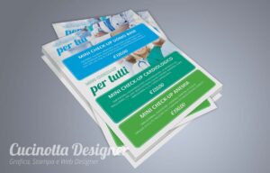 Grafica volantino mini checkup per lui