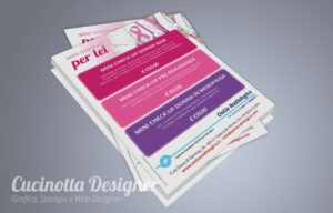 Grafica volantino mini checkup per lei