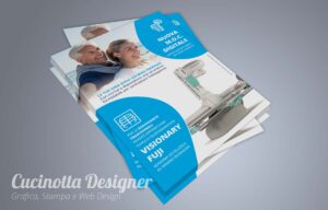 grafica volantino macchinari di radiologia